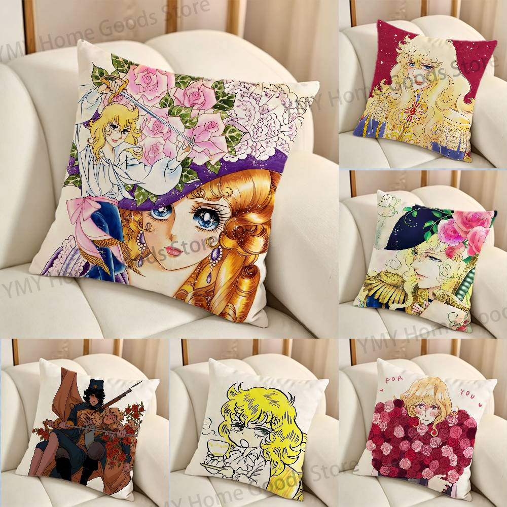 Versailles Home Textiles - Poszewka na poduszkę „Róża z Wersaules”