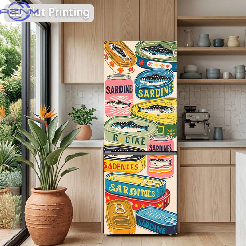 Home Textiles Perth - Naklejka na lodówkę z nadrukiem, motyw