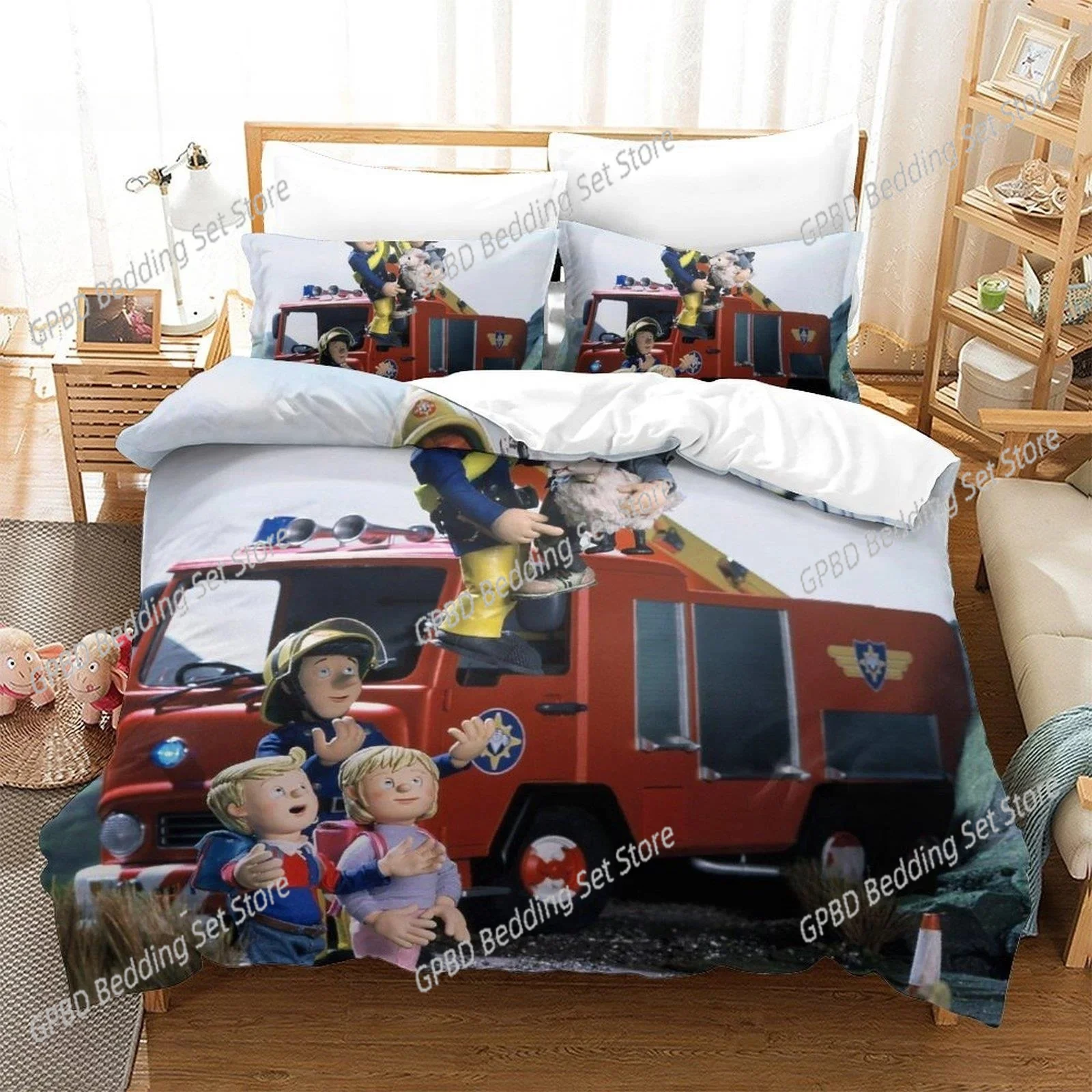 Bed Sheet Microfiber - Zestaw pościeli z motywem anime, wydrukowany