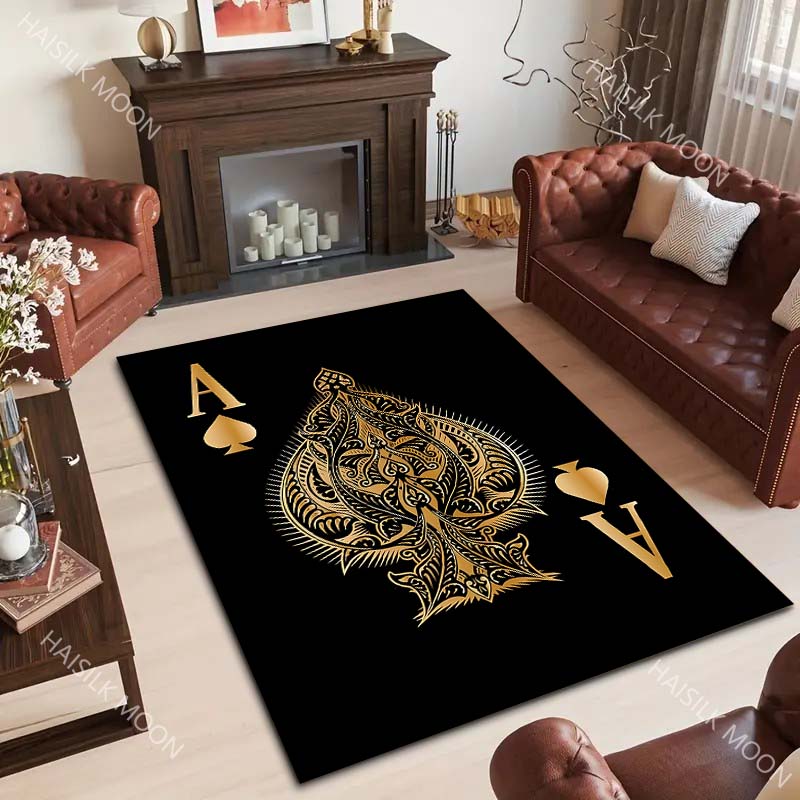 Dywan z wzorem Asa Kierów, 6 s – Luxury Home Textiles Usa recenzja i cena