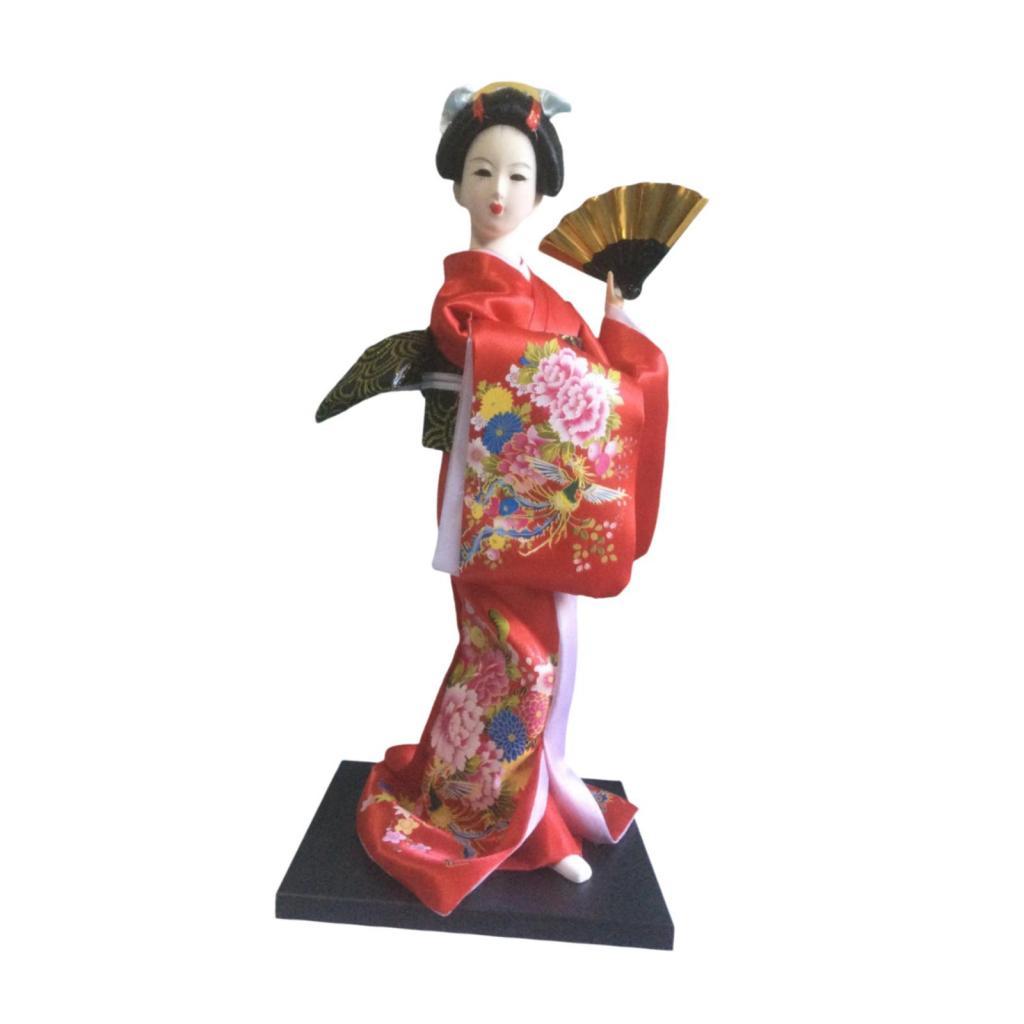 Japońska figurka gejshi w kimo – Japanese Home Textiles recenzja i cena