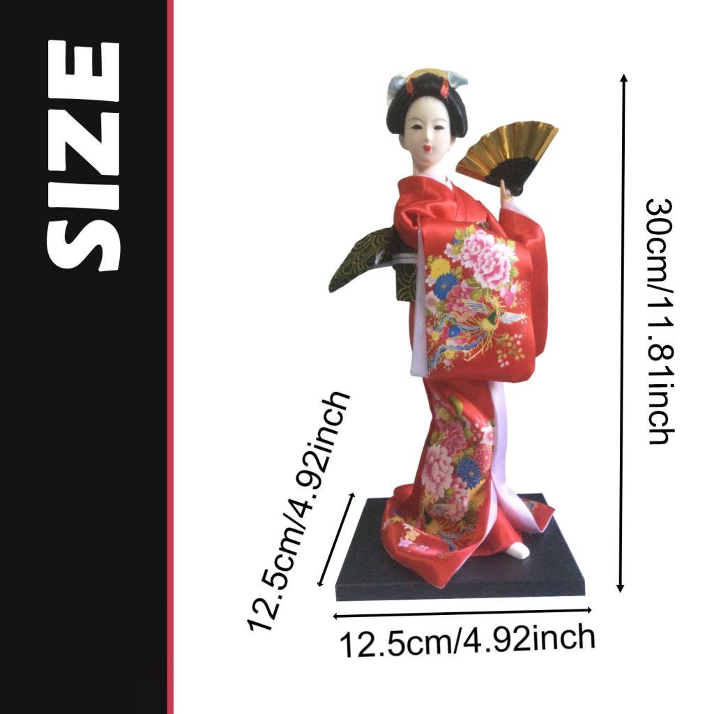 Japońska figurka gejshi w kimo – Japanese Home Textiles recenzja i cena