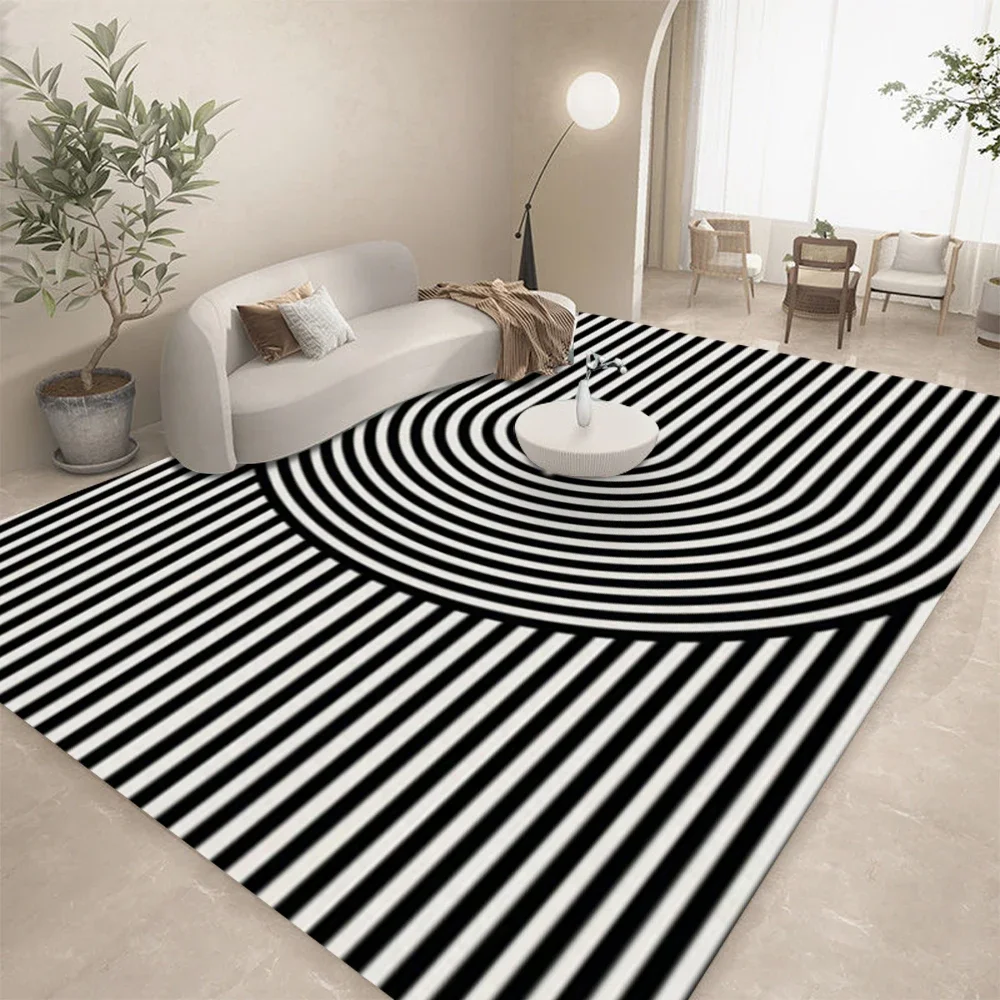 Dywan HD - Czarno-Biały Geomet – Home Lines Textiles recenzja i cena