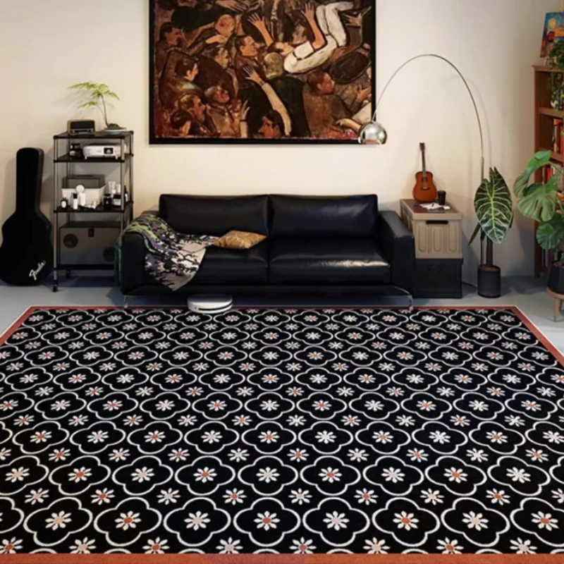 Retro dywan w kratę do salonu, – Home Lines Textiles recenzja i cena