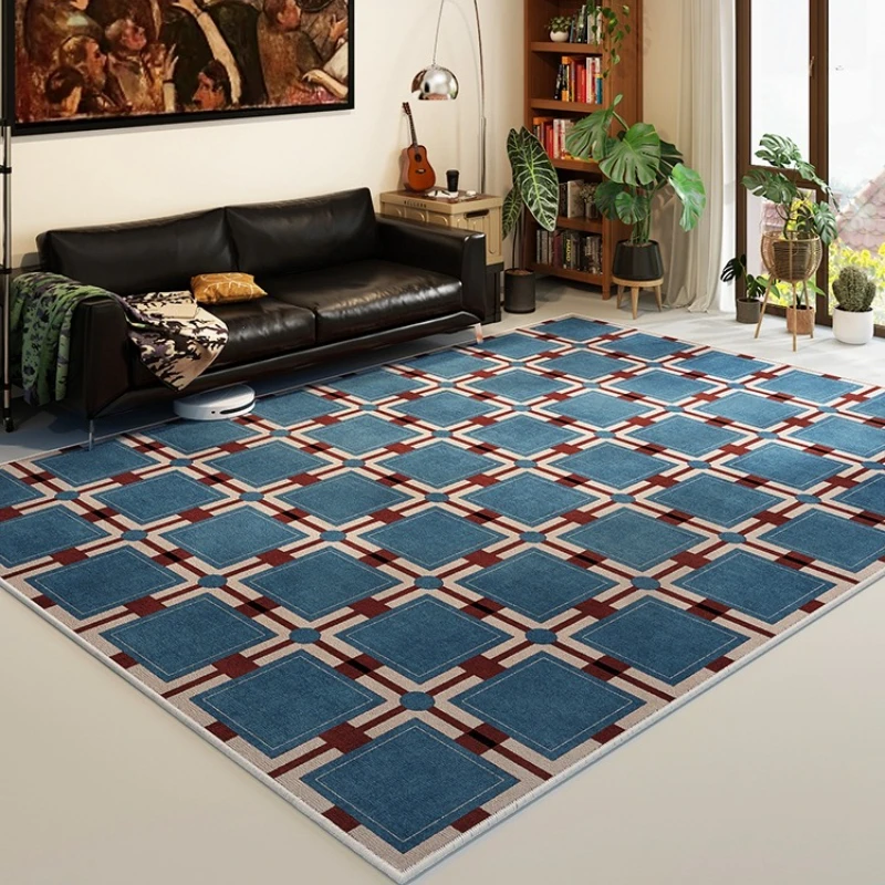 Retro dywan w kratę do salonu, – Home Lines Textiles recenzja i cena
