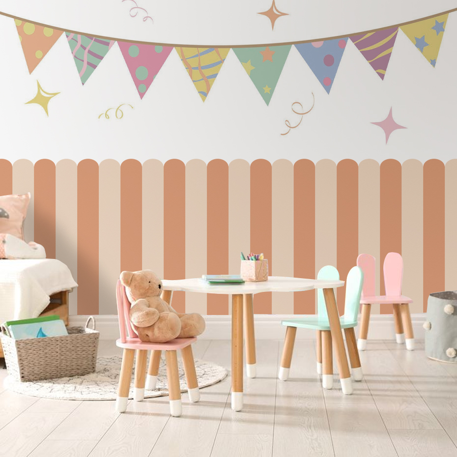 Wielokolorowa pionowa tapeta w – Home Textiles Perth recenzja i cena